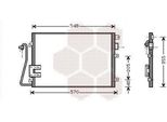 Van Wezel 43005376 Condensatore Climatizzatore Condensatore Climatizzatore Per Renault Logan I Station Wagon (Ks) + Essiccatore