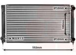 Van Wezel Radiatore Raffreddamento Motore 49002033 Per Vw Passat Variant (3A5 35I)