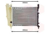 Van Wezel 17002039 Radiatore Acqua Radiatore Motore Per Fiat Uno Hatchback (146)