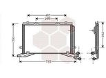 Van Wezel 30005268 - Oe 2108300470 Condensatore Aria Condizionata Per Classe E (W210), Classe E (VF210), Classe E (S210)