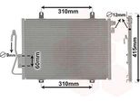 Van Wezel 43005232 Condensatore Climatizzatore Condensatore Climatizzatore Per Renault Clio Ii (BB0/1/2, CB0/1/2)