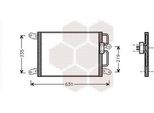 Van Wezel 17005203 - Oe 46440250 Condensatore Aria Condizionata Per Marea