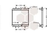 Van Wezel 40002224 Radiatore Acqua Radiatore Motore Adatto A Peugeot 307 (3A/C)