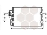 Van Wezel 09005093 Condensatore Climatizzatore Condensatore Climatizzatore Per Fiat Scudo Furgone (220)