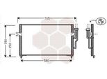 Van Wezel 59005094 - Oe 30818183 Condensatore Aria Condizionata Per S40 I (644), V40 (645)