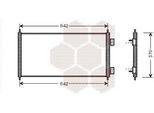 Van Wezel 18005303 - Condensatore Aria Condizionata Oe 1671707 Per Transit