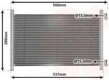 Van Wezel 17005214 - Oe 46524500 Condensatore Aria Condizionata Per Punto