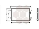 Van Wezel 58005153 - Condensatore Aria Condizionata Oe 95NW19710AF Per Galaxy (Wgr), Alhambra (7V), Sharan (7M)