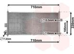 Van Wezel 13005201 Condensatore Climatizzatore Condensatore Climatizzatore Per Nissan Almera Ii Hatchback (N16)