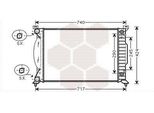 Van Wezel 03002202 - Oe 8E0121251AQ Radiatore, Raffreddamento Motore Per A6 (4B), A4 (8H), A4 (8E)