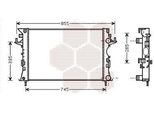 Van Wezel Radiatore Raffreddamento Motore 43002290 Per Renault Espace Iv (JK0/1_)