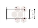 Van Wezel 17005256 Condensatore Climatizzatore Condensatore Climatizzatore Per Fiat Punto (188)