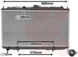 Van Wezel 13002215 - Oe 21410 BM400 Radiatore, Raffreddamento Motore Per Almera Ii (N16), Primera (P12)