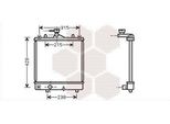 Van Wezel 37002330 - Oe 09208632 Radiatore, Raffreddamento Motore Per Agila A