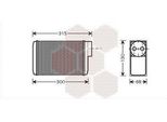 Van Wezel 76006017 Scambiatore Di Calore Riscaldamento Interno Radiatore Per Vw Caddy Ii Pickup (9U7) Per Skoda Felicia Ii (6U1) Felicia I Pickup (6UF, 6U7) Felicia I