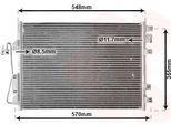 Van Wezel 43005340 Condensatore Climatizzatore Condensatore Climatizzatore Per Renault Kangoo (KC0/1)