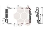 Van Wezel 82005091 Condensatore Climatizzatore Condensatore Climatizzatore Per Hyundai Matrix (Fc) +Essiccatore