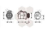 Van Wezel 0600K309 - Compressore Aria Condizionata Oe 64526916232 Per Serie 3 (E46), X3 (E83), X5 (E53)