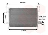 Van Wezel 18005395 Condensatore Climatizzatore Condensatore Climatizzatore Per Ford Fiesta Mk5 Hatchback (JH1, JD1, JH3, JD3)