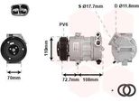 Van Wezel 3700K419 - Compressore Aria Condizionata Oe 55703917 Per Mito (955), Linea, Punto, Corsa D (S07)