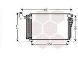 Van Wezel 83005082 - Oe 97606 1G300 Condensatore Aria Condizionata Con Essiccatore Per Rio Ii (Jb)
