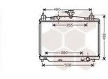 Van Wezel 27002213 Radiatore Radiatore Acqua Radiatore Motore Per Mazda 2 Hatchback (De, DH3)