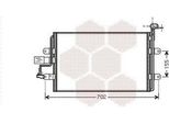 Van Wezel 58005262 - Condensatore Aria Condizionata Oe 1J0820413H Per Leon (1M1), Toledo Ii (1M2), Golf Iv (1J), Bora (1J)