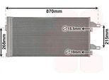 Van Wezel 09005246 - Condensatore Aria Condizionata Oe 6455EQ Con Essiccatore Per Jumper, Ducato, Boxer