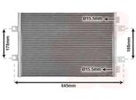 Van Wezel 43005406 Condensatore Climatizzatore Condensatore Climatizzatore Per Renault Trucks Mascott Pianale/Telaio