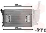 Van Wezel 17002368 - Oe 51773189 Radiatore, Raffreddamento Motore Per Panda