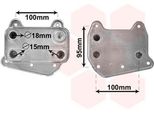 Van Wezel 30003495 Radiatore Olio Motore Adatto Per MERCEDES-BENZ Classe C Berlina (W203) Classe C Station Wagon (S203) Classe M (W163) Clk (C209)