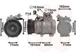 Van Wezel 8300K146 - Compressore Aria Condizionata Oe 97701 1D500 Per Tucson (Jm), Sportage (Je, Km)
