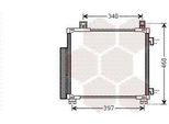 Van Wezel 53005578 Condensatore Climatizzatore Condensatore Climatizzatore Per Toyota Iq (J1) + Essiccatore