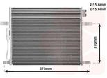 Van Wezel 21005050 - Condensatore Aria Condizionata Oe 55116931AA Per Grand Cherokee Ii (Wg, Wj), Grand Cherokee Iii (Wh, Wk)