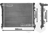 Van Wezel 17002387 - Oe 51793589 Radiatore, Raffreddamento Motore Per 500 (312), Panda