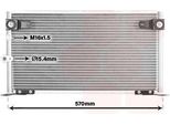 Van Wezel 53005585 Condensatore Climatizzatore Condensatore Climatizzatore Per Toyota Hilux Vi Pick-Up (N1)
