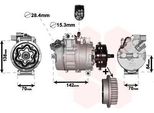 Van Wezel 5800K987 - Compressore Aria Condizionata Oe 070903201E Per T5, Touareg (7L)