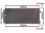 Van Wezel 25005248 Condensatore Climatizzatore Condensatore Climatizzatore Per Honda Jazz Iii Hatchback (Ge, Gg, Gp, Za) + Essiccatore