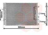 Van Wezel 82005249 - Oe 97606 1J200 Condensatore Aria Condizionata Con Essiccatore Per I20 (Pb)