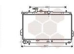 Van Wezel 82002097 - Oe 25310 17000 Radiatore, Raffreddamento Motore Per Matrix (Fc)