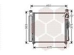 Van Wezel 83005065 - Oe 97606 07000 Condensatore Aria Condizionata Con Essiccatore Per Picanto (Sa)