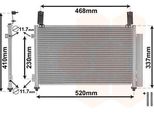 Van Wezel 81005081 - Oe 94532313 Condensatore Aria Condizionata Con Essiccatore Per Matiz (M200, M250), Spark (M200, M250)