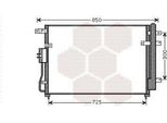 Van Wezel 83005111 - Oe 97606 4D100 Condensatore Aria Condizionata Con Essiccatore Per Carnival Iii (Vq)