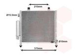 Van Wezel 52005120 Condensatore Climatizzatore Condensatore Climatizzatore Per Suzuki Ignis (Fh) +Essiccatore
