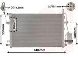 Van Wezel 59005158 Condensatore Climatizzatore Condensatore Climatizzatore Per Volvo XC90 I (275) +Essiccatore