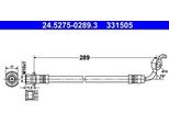 Ate 24.5275-0289.3 - Oe 90947 02F51 Tubo Freno Per Rav 4 Iii (A3), Rav 4 Iv (A4)