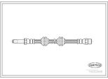 Corteco 19032848 Tubo Freno Anteriore Adatto Per MERCEDES-BENZ Vito Bus (638) Classe V (W638/2) Vito Furgone (638) Sprinter 4-T Furgone (904)