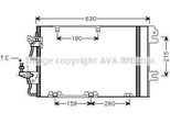 Prasco OL5367D - Condensatore Aria Condizionata Oe 1850097 Con Essiccatore Per Astra H, Astra (A04), Zafira B
