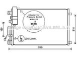 Prasco DNA5283D - Condensatore Aria Condizionata Oe 92100JD500 Con Essiccatore Per Qashqai +2 I (J10)