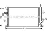 Prasco VO5138D - Oe 30648954 Condensatore Aria Condizionata Con Essiccatore Per S60 I (384), S80 I (184), V70 Ii (285), XC70 (295), XC90 I (275)